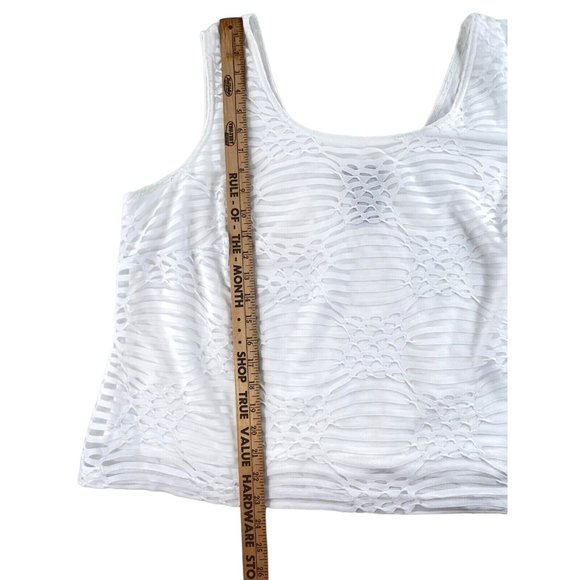 K Woman Collection 2-Piece Zipper Jacket and Tank Top Size 20W White - Picture 14 of 14